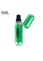 5ml Perfume Atomizer Portable Liquid Container For Cosmetics Small Aluminum Atomizer Coachella Empty Bottle Refillable For Travel