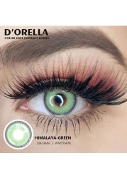 D'ORELLA 1 Pair (2pcs) Natural Color Lenses Eyes Annual Color Contact Lenses For Eyes Beauty Contact Lenses Eye Cosmetic Colored Lenses