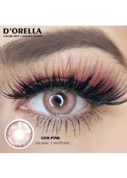 D'ORELLA 1 Pair (2pcs) Natural Color Lenses Eyes Annual Color Contact Lenses For Eyes Beauty Contact Lenses Eye Cosmetic Colored Lenses