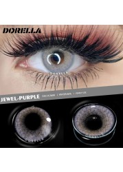 D'ORELLA 1 Pair (2pcs) Natural Color Lenses Eyes Annual Color Contact Lenses For Eyes Beauty Contact Lenses Eye Cosmetic Colored Lenses