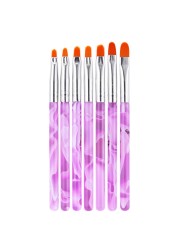 7/15pcs nail brush pen 12 different sizes nail glue phototherapy pen suitable for professional salon or home use gel nail brush