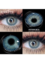 iIshihair 1 Pair Contact Lenses for VIP Natural Blue Brown Colored Lenses Eye Contact Lenses Beauty Cosmetic Contacts Eyes Makeup 14mm