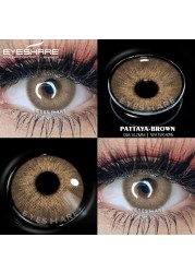iIshihair 1 Pair Contact Lenses for VIP Natural Blue Brown Colored Lenses Eye Contact Lenses Beauty Cosmetic Contacts Eyes Makeup 14mm
