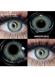 iIshihair 1 Pair Contact Lenses for VIP Natural Blue Brown Colored Lenses Eye Contact Lenses Beauty Cosmetic Contacts Eyes Makeup 14mm