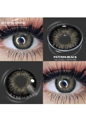 iIshihair 1 Pair Contact Lenses for VIP Natural Blue Brown Colored Lenses Eye Contact Lenses Beauty Cosmetic Contacts Eyes Makeup 14mm