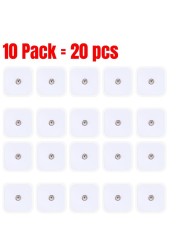 10/20/40/100pcs Tens Electrode Gel EMS Pads Tens Electro Pad Body Acupuncture Therapy Massager Therapeutic Pulse Stimulator