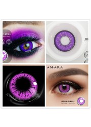 AMARA 2pcsCosplay Anime Eyes Lenses for Eyes AYY Series Makeup Sharingan Beauty Contact Lenses Eye Cosmetic Color Lens Eyes