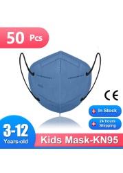 Children FFP 2 Masks 4-12 Years Mascarillas FPP2 Ninos homology ada Spain 5 Layers KN95 Children Masks Morandi ffp2fan Child