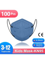 Children FFP 2 Masks 4-12 Years Mascarillas FPP2 Ninos homology ada Spain 5 Layers KN95 Children Masks Morandi ffp2fan Child