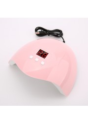 Nail Dryer Manicure 48W Phototherapy LED USB Smart Machine Fast UV Gel Nail Polish Machine Nail Art Tool