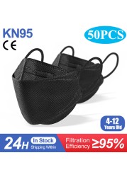 Kids kn95 Masks ffp2mascarillas Fish ffp2 Ninos Child Respirator Mouth Mask Respirator N95 Mask KN95 Mascarillas Infantil