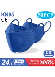 Kids kn95 Masks ffp2mascarillas Fish ffp2 Ninos Child Respirator Mouth Mask Respirator N95 Mask KN95 Mascarillas Infantil