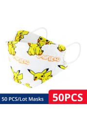 Children KN95 FFP2 Face Mask Cartoon Anime Breathable Security Protection For Boys Girl 4-12 Years Old Mascarilla FPP2 homology ada