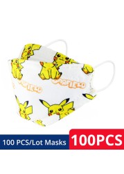 Children KN95 FFP2 Face Mask Cartoon Anime Breathable Security Protection For Boys Girl 4-12 Years Old Mascarilla FPP2 homology ada