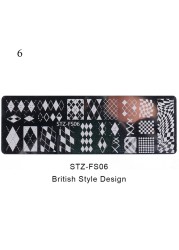 Nail Art Transfer Templates DIY Stencil Nail Stamping Plate Diamond Stamping Floral Printing Animal Manicure ? stencils accessories