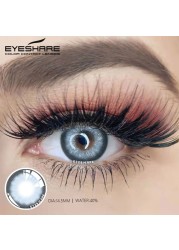 Ishihair Natural Colored Lenses For Eyes 2pcs Annual Blue Eyes Colored Lenses Beautiful Makeup Contact Lenses