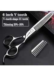 5.5/6/6.5/7/7.5 inch scissors Japan professional hairdressing scissors barber scissors set hair cutting shears thinning clippers