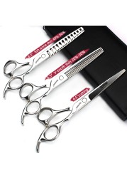 5.5/6/6.5/7/7.5 inch scissors Japan professional hairdressing scissors barber scissors set hair cutting shears thinning clippers