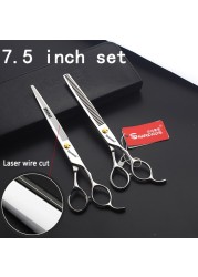 5.5/6/6.5/7/7.5 inch scissors Japan professional hairdressing scissors barber scissors set hair cutting shears thinning clippers