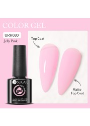 UR SUGAR 7ml Nude Pink Color Gel Nail Polish Glass Bottle Spring Summer UV LED Gel Varnish Manicure Semi Permanent Nail Art