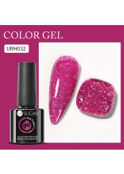 UR SUGAR 7ml Nude Pink Color Gel Nail Polish Glass Bottle Spring Summer UV LED Gel Varnish Manicure Semi Permanent Nail Art