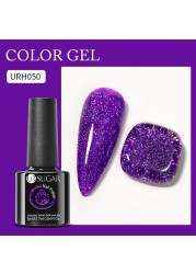 UR SUGAR 7ml Nude Pink Color Gel Nail Polish Glass Bottle Spring Summer UV LED Gel Varnish Manicure Semi Permanent Nail Art