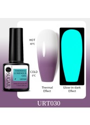 ur sugar color changing gel nail polish 7.5ml pink semi permanent uv led vernes thermal nail art gel polish all for manicure