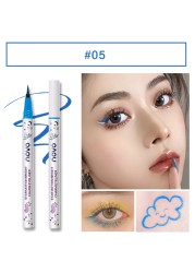 8 Colors New Waterproof Long Lasting Eyeliner Colorful Matte Liquid Eyeliner Pencil Pigment Party Permanent Natural