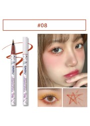 8 Colors New Waterproof Long Lasting Eyeliner Colorful Matte Liquid Eyeliner Pencil Pigment Party Permanent Natural