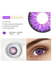 1 Pair 3 Tones Contact Lenses For Eye Popular Lens Eye Color USA Cosplay 12 Colors Cosmetic Contact Lens Fast Delivery