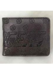 Marvel Superhero PU Leather Wallet, PU Leather Wallet with Embossed Card Holder for Men, Anime Superman Wallet