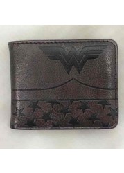 Marvel Superhero PU Leather Wallet, PU Leather Wallet with Embossed Card Holder for Men, Anime Superman Wallet