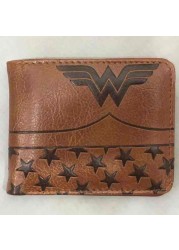 Marvel Superhero PU Leather Wallet, PU Leather Wallet with Embossed Card Holder for Men, Anime Superman Wallet