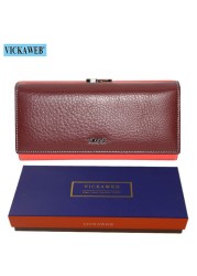 Free Gift Genuine Leather Women Wallet Fashion Rainbow Magnetic Hasp Coin Purse Female Long Ladies Money Clutch Bag WRS-1518