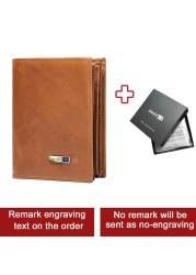 Smart Bluetooth Wallet Men's Genuine Leather Short Wallet Leisure Multifunction Card Holder Package Luxury Business Wallet