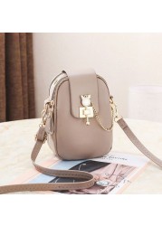 Women Fashion Mobile Phone Bags Large Capacity Female One Shoulder Wallet Ladies Leather Crossbody Purse Bags Para mujer