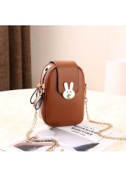 Women Fashion Mobile Phone Bags Large Capacity Female One Shoulder Wallet Ladies Leather Crossbody Purse Bags Para mujer