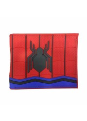 Disney Marvel Animation Peripheral Spiderman Short Leather Wallets Wallet Purse For Men Unique Wallet Wallet Women