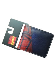 Disney Marvel Animation Peripheral Spiderman Short Leather Wallets Wallet Purse For Men Unique Wallet Wallet Women