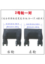 Wheel trolley case accessories Siamese universal wheel mute roller suitcase repair double row aircraft rim pulley