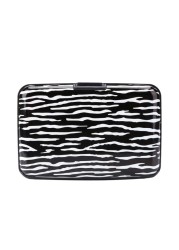 Aluminum Credit Card Holder Zebra Pattern Wallet Men Women Metal Wallet Case Credit Card Business Case Wallet