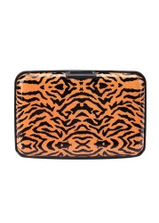 Aluminum Credit Card Holder Zebra Pattern Wallet Men Women Metal Wallet Case Credit Card Business Case Wallet