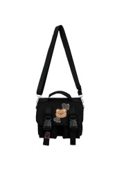 أكياس التسوق النساء الحلو Kawaii مطبوعة قماش الترفيه اليومية حقيبة تسوق Crossbody محفظة جديد