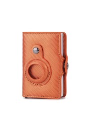 Airtag Luxury Wallet Leather Card Case Anti Protective Cover Men Women Card Holder Airtags Pouch Bag for Apple AirTags Tracker