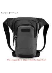 Men Nylon Waist Drop Leg Bag Thigh Hip Belt Bum Fanny Pack Military Tactical Women Riding Motorcycle Messenger Shoulder Bags