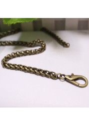 2021 New Fashion O Shape Metal Chain Bag Replacement Purse Chain Shoulder Crossbody Bag Strap for Mini Handbag DIY Handle