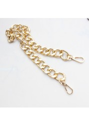 2021 New Fashion O Shape Metal Chain Bag Replacement Purse Chain Shoulder Crossbody Bag Strap for Mini Handbag DIY Handle