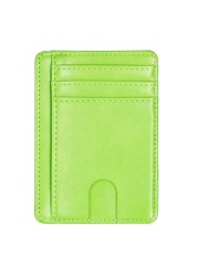 Slim rfid blocking leather wallet credit id card holder money purse for men women fashion bag