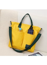 Women Canvas Handbags Female Shopping Bags Shoulder Bag Environmental Storage Bag Reusable Foldable Eco Grocery Bags Bolso