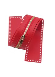 1PC Bag Accessories Custom DIY Zipper For Woven Bag Hardware Soild Zipper Sewing Accessory Useful Bag Zipper PU Leather